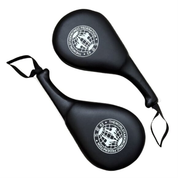 The‎ World Taekwondo Federation Double Strike Kick Pads - Picture 1 of 3